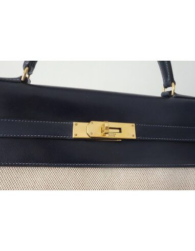 SAC HERMES KELLY BI-MATIERE