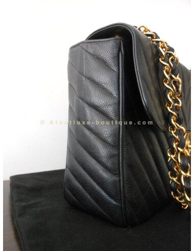 SAC CHANEL MADEMOISELLE JUMBO CHEVRON