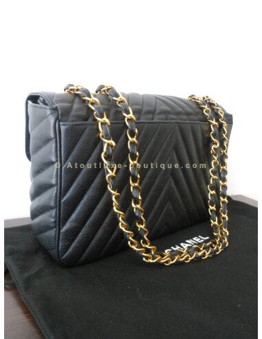 SAC CHANEL MADEMOISELLE JUMBO CHEVRON