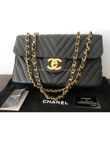 SAC CHANEL MADEMOISELLE JUMBO CHEVRON