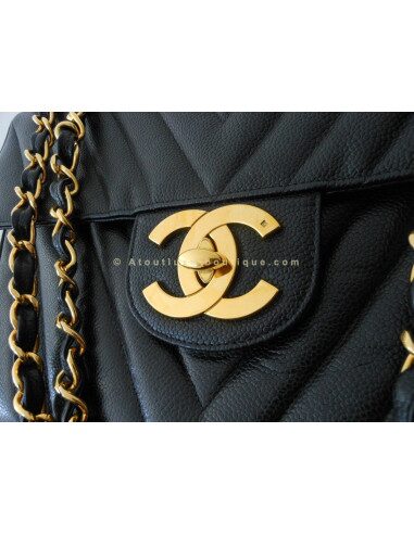 SAC CHANEL MADEMOISELLE JUMBO CHEVRON