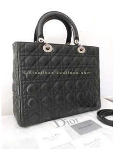 SAC LADY DIOR GRAND MODELE - NOIR 2