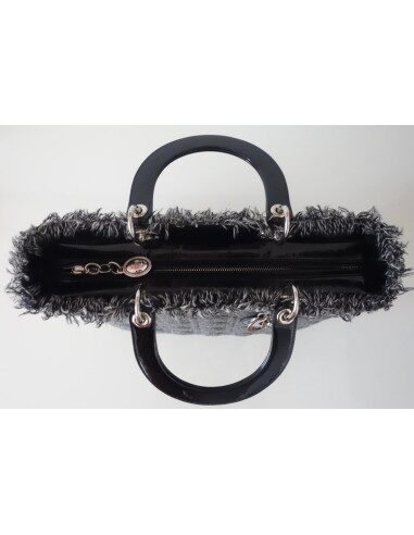 SAC LADY DIOR GRIS GM
