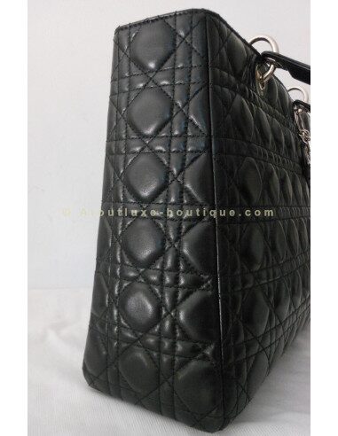 SAC LADY DIOR GRAND MODELE - NOIR