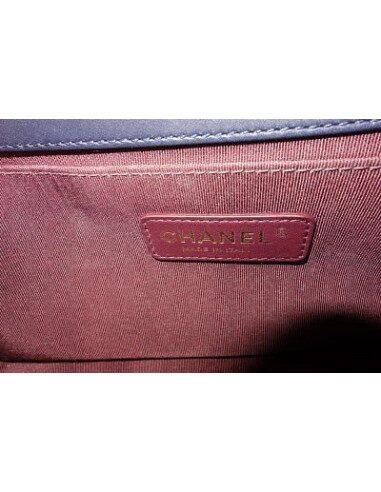 SAC CHANEL BOY CUIR ET GALUCHAT 2017