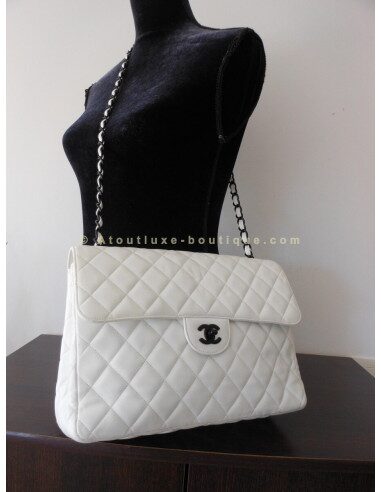 SAC CHANEL MADEMOISELLE BLANC GM