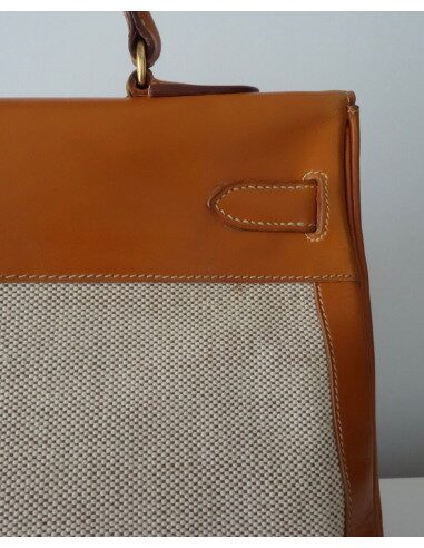 SAC HERMES KELLY BI-MATIERE