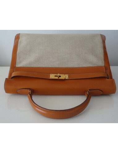 SAC HERMES KELLY BI-MATIERE