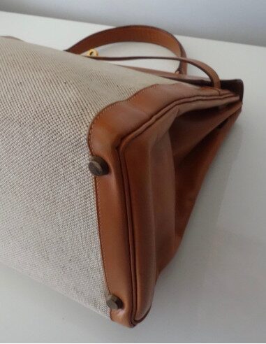SAC HERMES KELLY BI-MATIERE