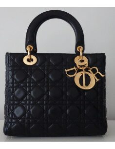 SAC LADY DIOR MEDIUM NOIR 2