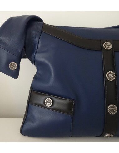 SAC CHANEL GIRL CUIR BLEU