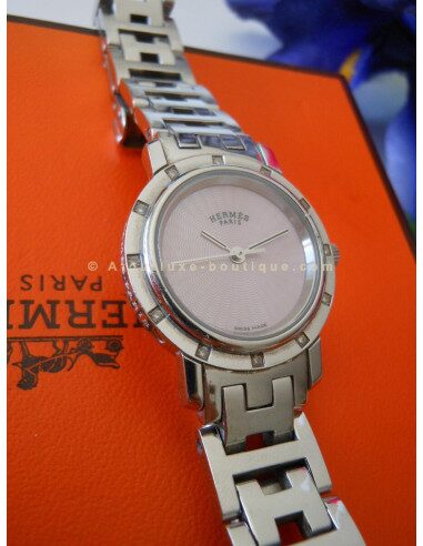 MONTRE HERMES CLIPPER PM 12 DIAMANTS