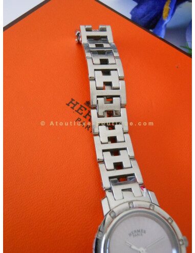 MONTRE HERMES CLIPPER PM 12 DIAMANTS