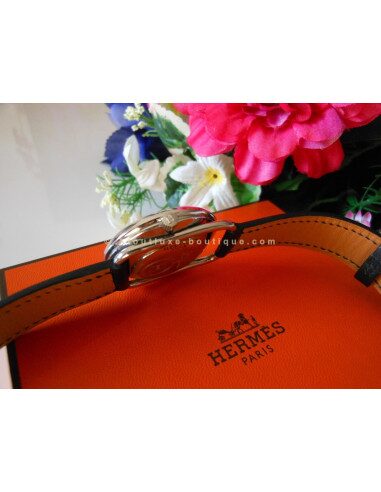 MONTRE HERMES ARCEAU DOUBLE TOUR NOIR