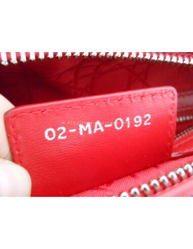 SAC LADY DIOR ROUGE GRAND MODELE
