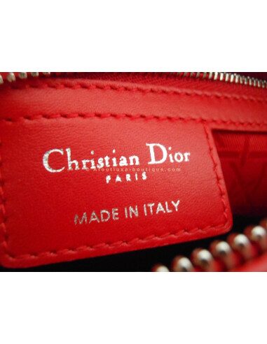 SAC LADY DIOR ROUGE GRAND MODELE