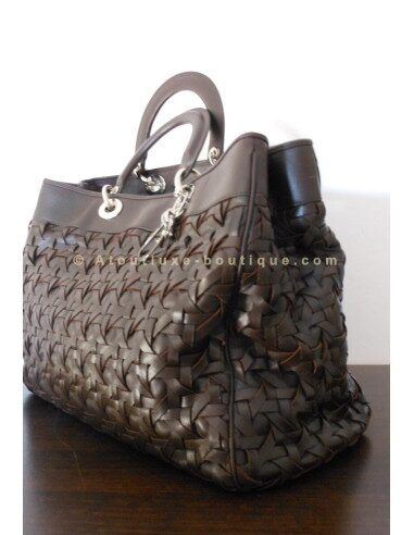 SAC DIOR AVENUE CHOCOLAT - GRAND MODELE