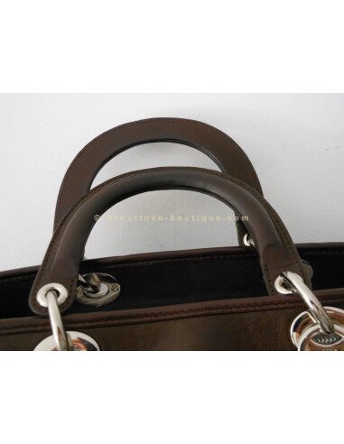 SAC DIOR AVENUE CHOCOLAT - GRAND MODELE
