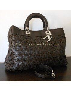 SAC DIOR AVENUE CHOCOLAT - GRAND MODELE