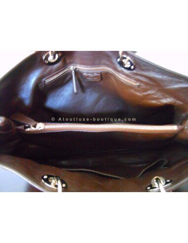 SAC DIOR AVENUE CHOCOLAT - GRAND MODELE
