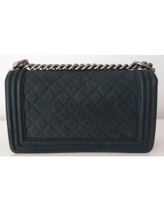 SAC CHANEL BOY VERT FONCE 2