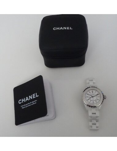MONTRE CHANEL J12 FULL DIAMANTS