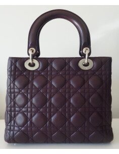 SAC LADY DIOR CUIR MOYEN MODELE 2