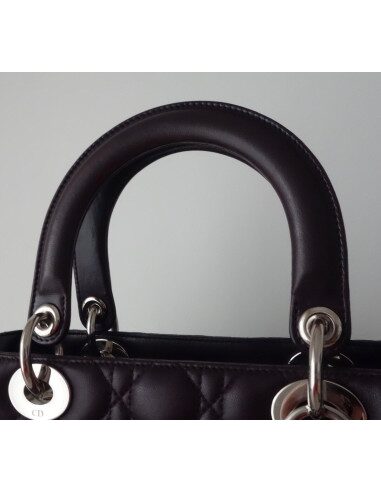 SAC LADY DIOR CUIR MOYEN MODELE