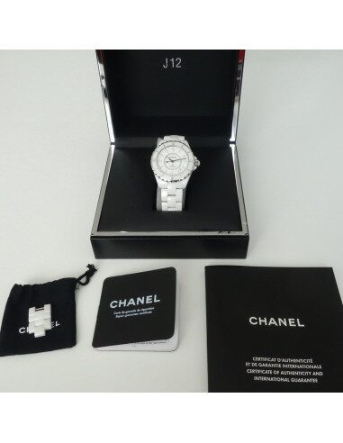 MONTRE CHANEL J12 AUTOMATIQUE INDEX DIAMANTS