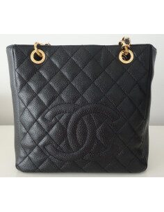 SAC CHANEL PETIT SHOPPING CUIR CAVIAR NOIR 2