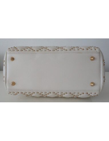 SAC LADY DIOR CLOUTE VEAU ECRU