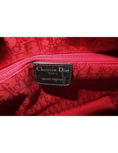 SAC LADY DIOR CUIR NOIR