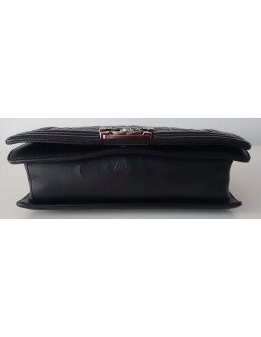 SAC CHANEL BOY CUIR NOIR