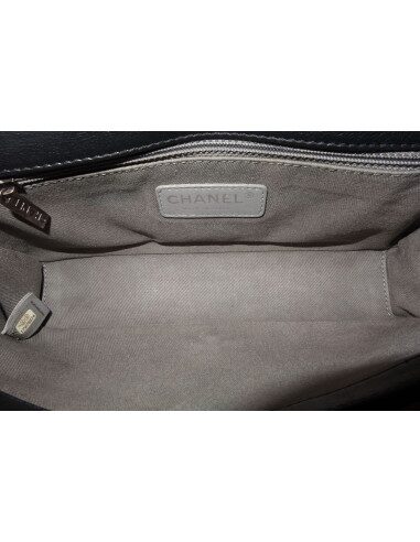 SAC CHANEL BOY CUIR NOIR