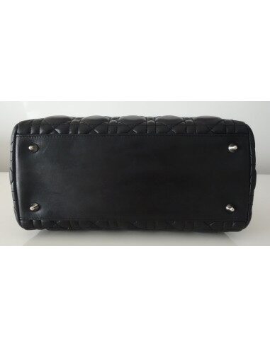 SAC LADY DIOR CUIR NOIR