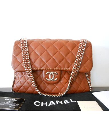 SAC CHANEL MADEMOISELLE JUMBO CAMEL