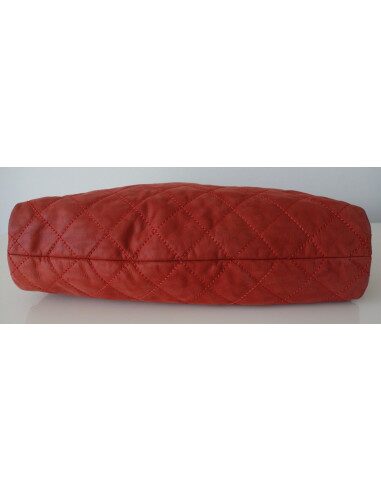 SAC CHANEL SHOPPING CUIR ROUGE