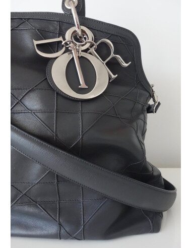 SAC DIOR GRANVILLE CUIR GRIS