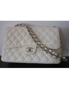 SAC CHANEL TIMELESS GRAND MODELE BLANC