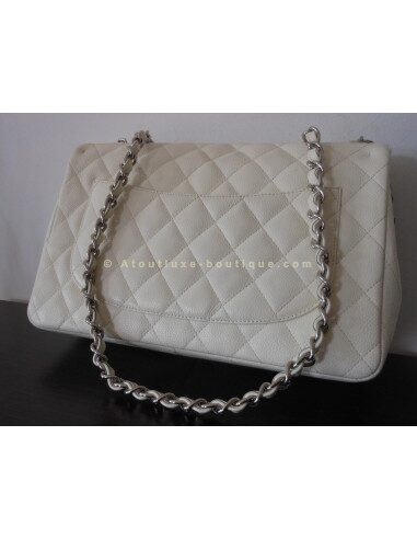 SAC CHANEL TIMELESS GRAND MODELE BLANC