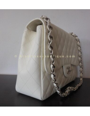 SAC CHANEL TIMELESS GRAND MODELE BLANC
