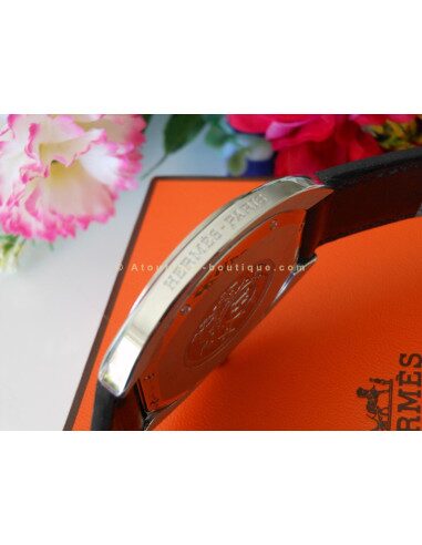 MONTRE HERMES ESPACE DOUBLE TOUR NOIR