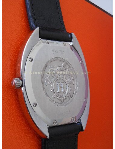 MONTRE HERMES ESPACE DOUBLE TOUR NOIR
