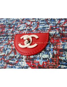 SAC CHANEL MADEMOISELLE GM CUIR / TWEED 2