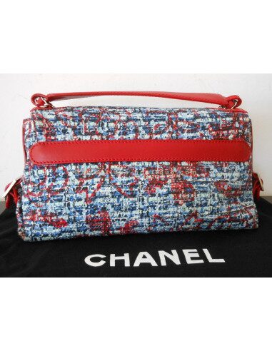 SAC CHANEL MADEMOISELLE GM CUIR / TWEED