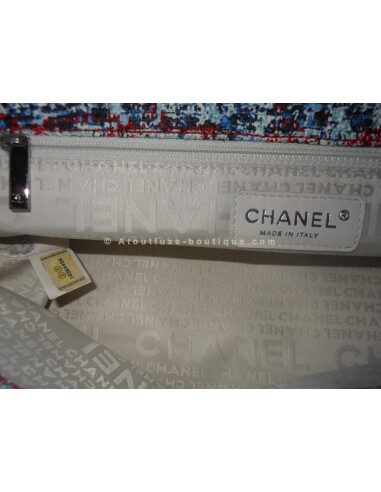 SAC CHANEL MADEMOISELLE GM CUIR / TWEED