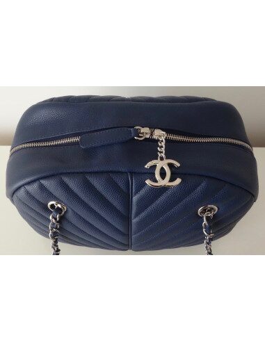 SAC CHANEL BOWLING CHEVRON