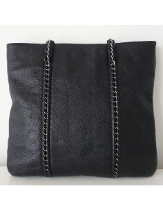 SAC CAHNEL SHOPPING NOIR 2