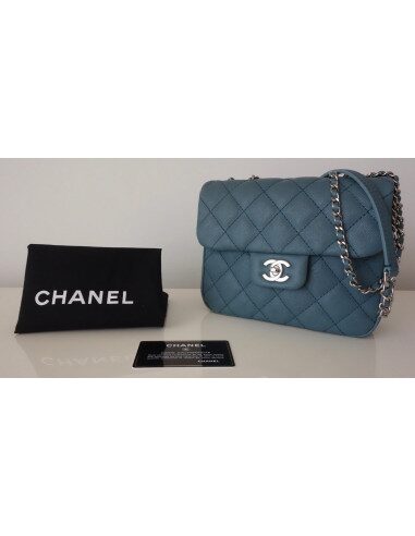 SAC CHANEL CLASSIQUE PM BLEU JEAN