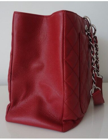 SAC CHANEL SHOPPING GST ROUGE